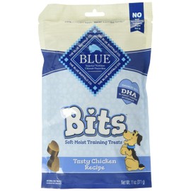 Blue Bits Dog Soft-Moist Training Treats, Tasty Chicken Recipe, Natural, 11 Ounce (Pack of 6)