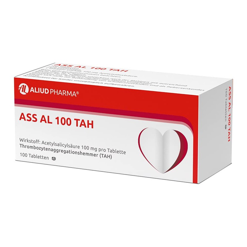 ALIUD PHARMA ASS AL 100 TAH, 100 tablets: for antiplatelet