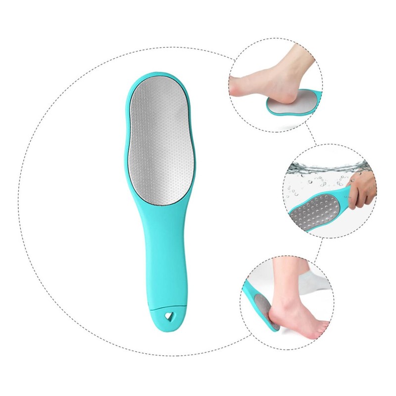 FOMIYES Double Sided Stainless Steel Foot Washboard Foot Callus Remover