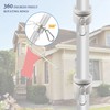 Wanjorlay Pack of 2 flags, pole rings, anti-wrap flags, pole