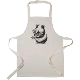 Azeeda 'Meerschweinchen hält Ringelblume' Kinder Kochschürze (AP00078023)