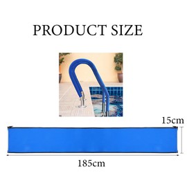 1 PCS 6 Feet Pool Railing Covers,with Zipper Non Slip Anti-Scald Safety Rail Grip Handles Sleeve,Neoprene Hand Grip Rail Slip Cover,for Swimming Pool Inground Ladder Handles Hand Railing Covers