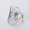 EUEAVAN Archangel Metatron Ring for Men, Adjustable Sixfold Metatron's Cube