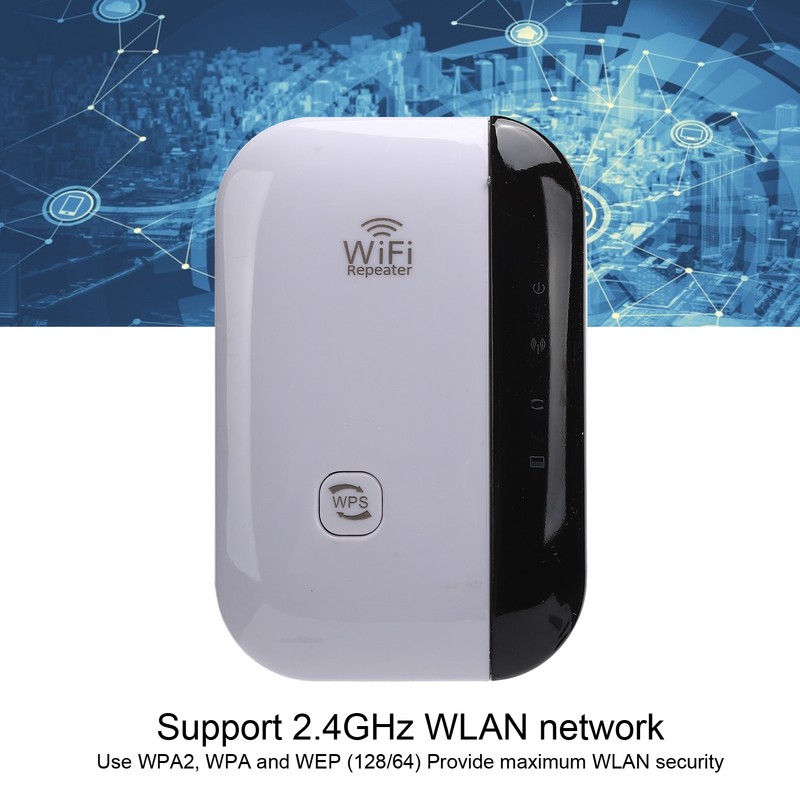 WiFi Range Extender Signal Amplifier Repeater Support 2.4GHz WLAN 300M