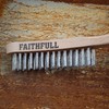 Faithfull Heavy-Duty Stainless Steel Scratch Brush - 3 Row, FSC