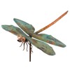 Modern Artisans American Made Copper Dragonfly Garden Sculpture & Stake