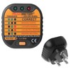 Socket Tester, 220-250V Circuit Polarity Voltage Detector Electric Socket Mains