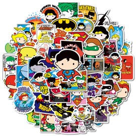 Y-times Superhero Stickers Bulk Waterproof, 50PCS Anime Cartoon Vinyl Stickers for Laptop, Skateboard, Phone, Water Bottles (50pcs-6)