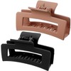 WLLHYF Square Claw Clips, Pack of 2, 8.5 cm, Medium