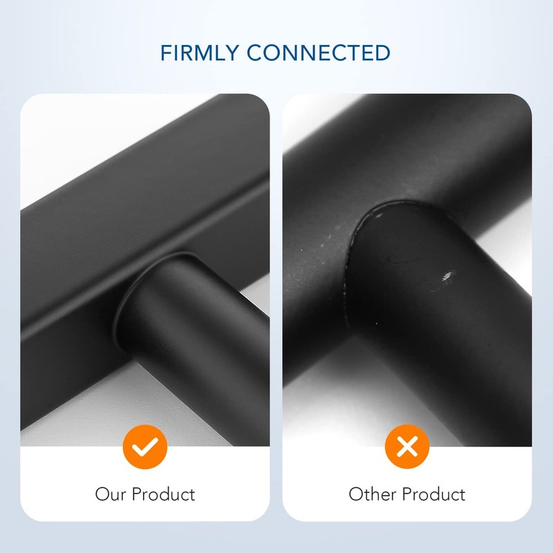 Ravinte 10 Pack Matte Black Cabinet Pulls Slim Kitchen Cabinet