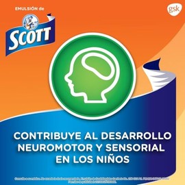 Scott Suplemento Alimenticio Multivitamínico, Vitaminas A y D, Sabor Fresa, 400ml