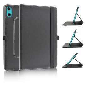 JRTAL Compatible with Teclast P30 Case, Teclast P30T Case, 360° Rotating Cover Faux Leather Protective Case with for Teclast P30 / Teclast P30T 10.1 Inch Tablet (Not for Other Models) - Black