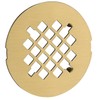 4-1/4 inches Snap-On Round Shower Drain Cover, Stainless Steel (Brushed