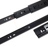 6 Pairs 16 inch Black Drawer Slides Full Extension Side