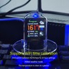 Nixie Tube Clock, 1.54 Inch IPS LCD Screen Weather Display