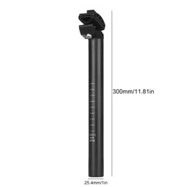Seat Post, Aluminum Alloy Road Seat Tube, Adjustable Seatpost for Road Mountain Accessories, 25.4mm / 27.2mm / 28.
