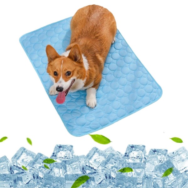 FDRJKN Dog Cooling Mat, Pressure-Activated Gel Technology, Scratch-Resistant & Anti-Spill