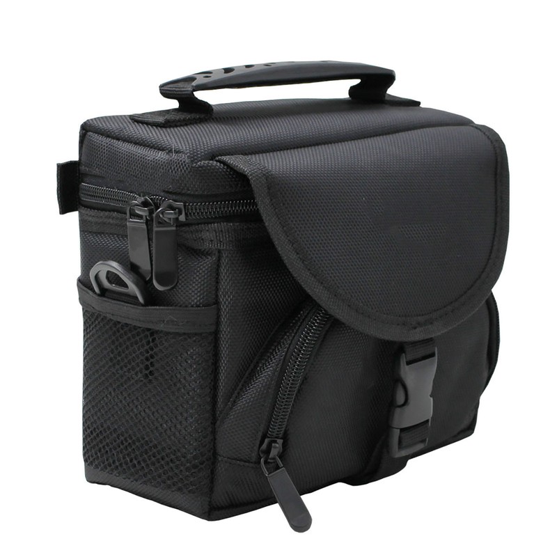 Black Camera Bag Oxford Cloth 18x11x16cm Camera Case Shoulde Handheld