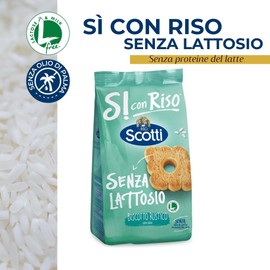 Si con Riso - Biscotto Rustico con Riso - Biscotti Senza Lattosio e Senza Olio di Palma - 350 g