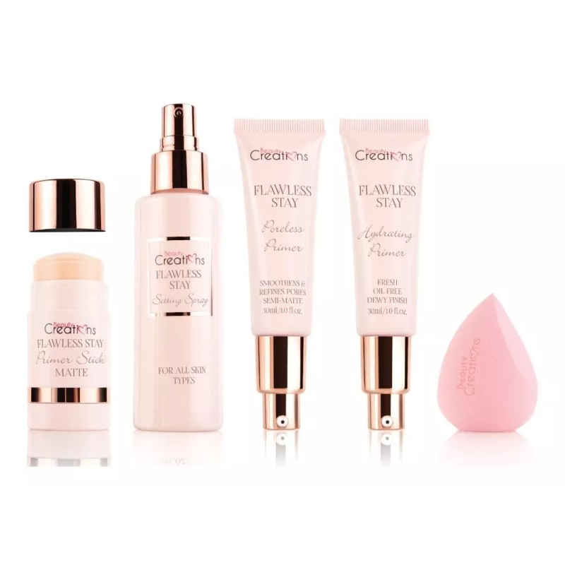 Beauty Creations Set Primer, Fijador Y Esponja Beauty Creations 100%