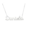 Damen-Halskette mit Namen, Edelstahl, mit Original-Geschenkbox, personalisierter Schmuck für Freunde,