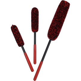 3piezas Cepillos para Limpiar Llantas Automotrices con Cabezal Flexible Cerdas Suaves Antisalpicaduras Cepillo Detallado para Rines y Superficies Difíciles Adecuado para Tipo