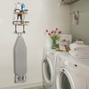 VINAEMO Ironing Board Hanger Wall Mount, 2-Layer Iron and Ironing