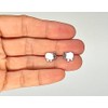 White Sheep Stud Earrings - Sterling Silver