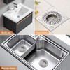 Stainless Steel 2Pcs Kitchen Sink Strainer Plug Standard Dual Function