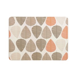 Premier Housewares 1203608 Leaf Placemats - Set of 4, Orange H2 x W29 x D22cm