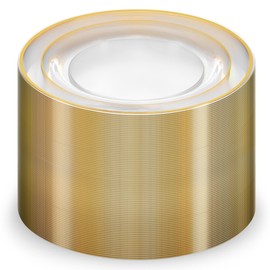 Munfix 100 Clear Plastic Plates Set, 10 Inch Plastic Dinner Plates, Fancy Disposable Plates, Heavy Duty Party Plates, Elegant Wedding Plates