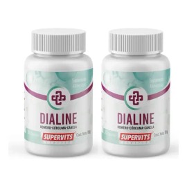 SUPERVITS 2 Pack Suplemento Alimenticio Dialine 30 Capssulas Sabor Natural                                                                            