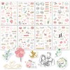 8 Sheets German Wedding Stickers(230 PCS) Pink Love & Bridal