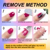 Eodci 3Pcs Magic Nail Polish Remover, Soak-Off Quick,Quickly & Easily