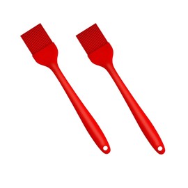 Basting Brushes Silicone Heat Resistant Dishwasher Safe Oil Brush Silicone Pastry Brush Perfect for BBQ Grilling Cooking Barbecue Baking Butter Kitchen (2pcs Basting Brushes Silicone)