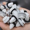 fKiZanthene Car Trim Clips, 50 Pcs White Plastic Trim Clips,