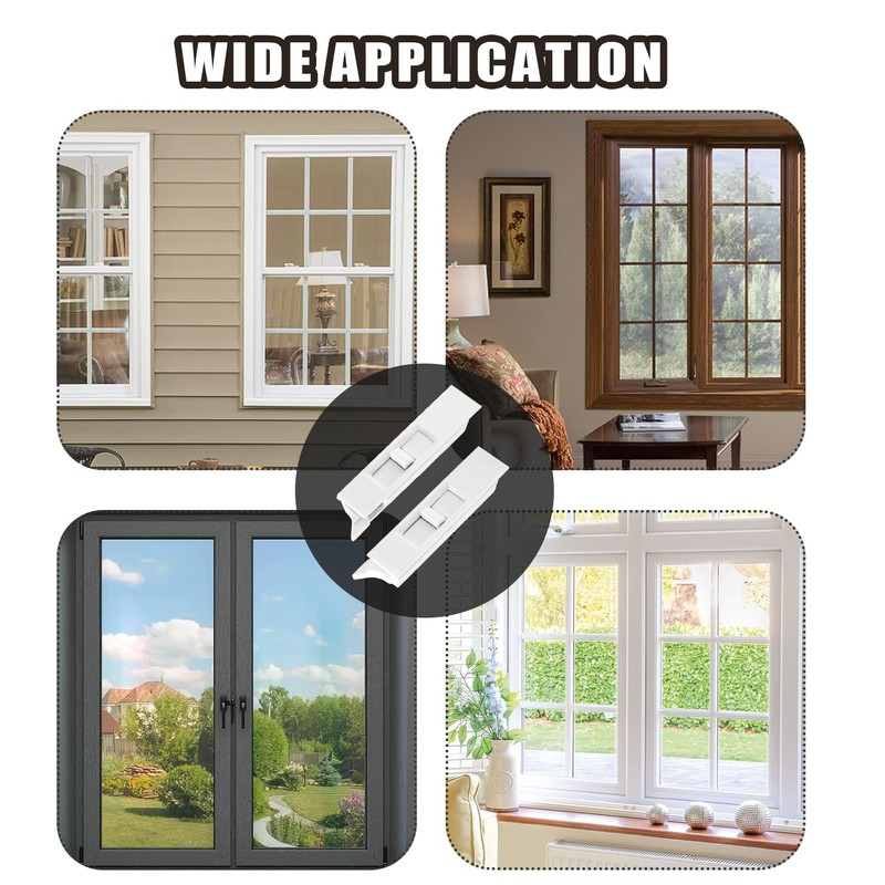 Biaungdo 2 Pairs Tilt Latch, Plastic Construction Window Tilt Latch