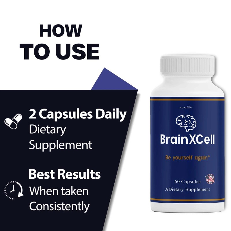 ( 1 Pack ) BrainXCell Premium Nootropic Supplement, Brain X