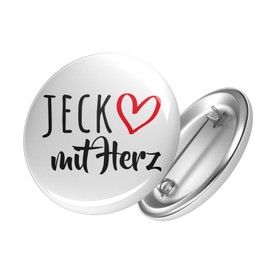 Huuraa Button Jeck with Heart Gift Badge Jeck Gift Idea, Metal