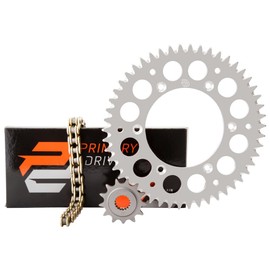 Primary Drive Alloy Kit & Gold X-Ring Chain Silver Rear Sprocket For Honda TRX 400EX 1999-2004