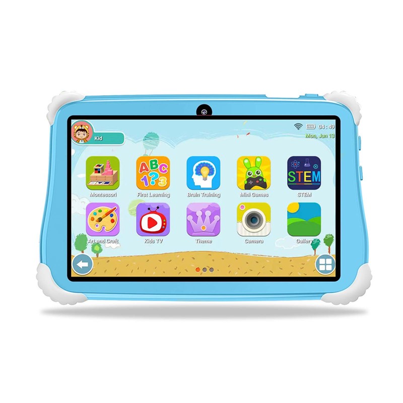 Kids Tablet 7-inch Android 10 4GB+64GB 1960*1080 High-Clear Screen Learning