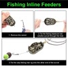 Realure Inline Method Feeders for Carp Fishing, Aluminium Coarse Fishing