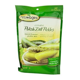 Kauffman Orchards Mrs. Wages Polish Dill Pickle Canning Seasoning Mix, 6.5 Oz. (Pack of 3)