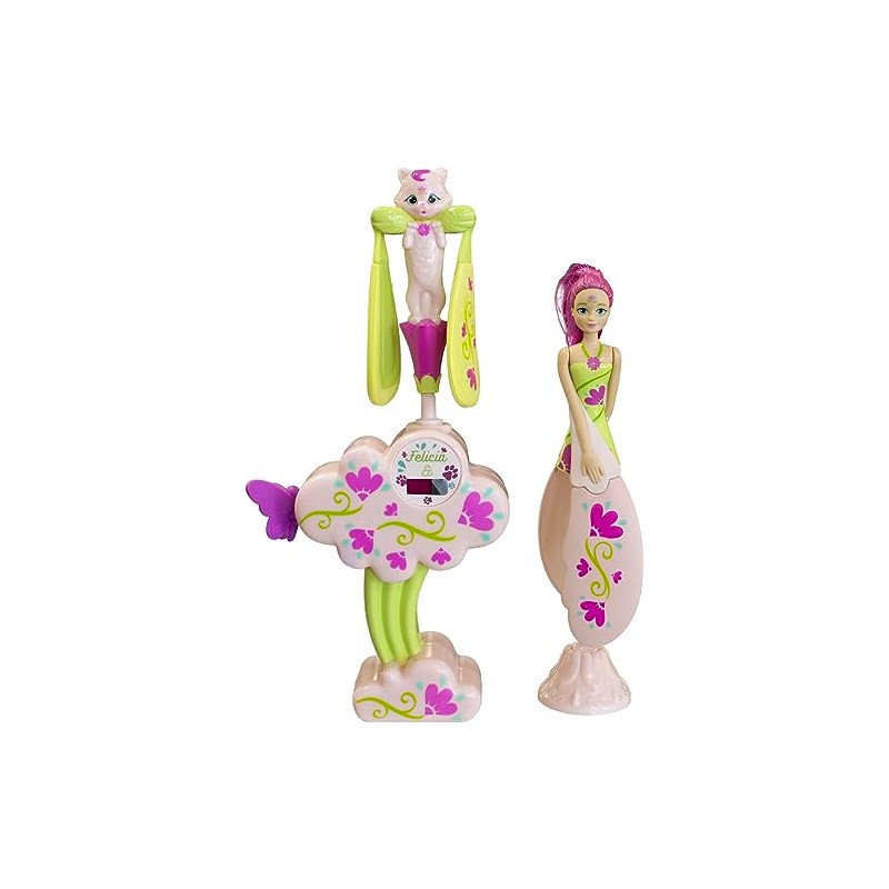 Sky Dancers Felicia & Son Cat - Flying Doll and