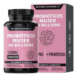 Probióticos Mujer Billion Prebióticos Prebiotic Inulina Agave Cepas Beyond Vitamins Femeninos Flora Fibra Cápsulas