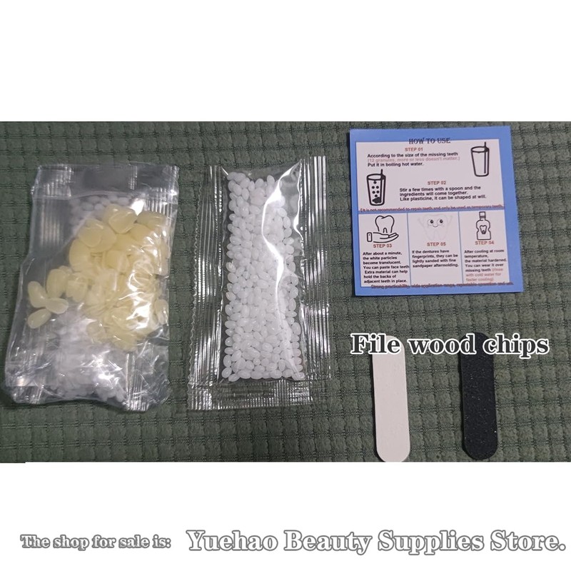 VEZE Tooth Repair Kit-Thermal Fitting Beads Granules and Fake Teeth