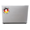 DestinationVinyl 2 x Germany German Flag Map Sticker, 10cm x