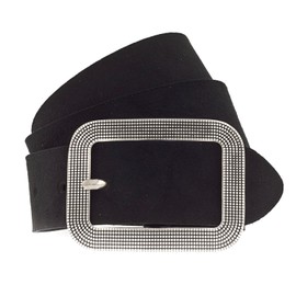 VANZETTI Women's Leather Belt Made in Germany Black 100, black