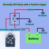Losato 40AMP 12V DC Waterproof Heavy-Duty Relay, with 4-pin SPST