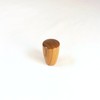 Lamp Finial, Teak, Dome Pattern 7